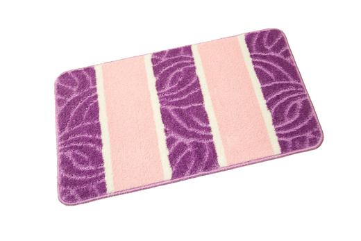 Komplet 2-częściowy Łazienkowy Murcia Pink Róż Fiolet Listki