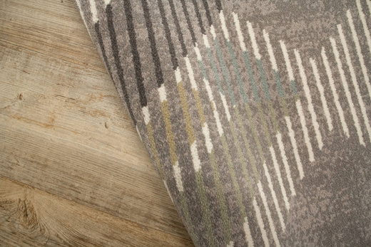 Dywan Wełniany Ballata Elian Shale Szary Zielony Geometria