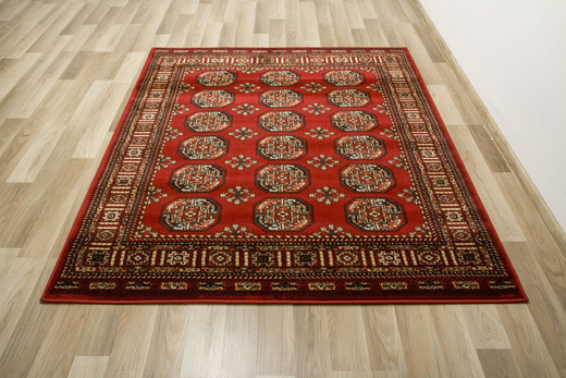 Dywan Ornamentowy Afgan 3181A red/red Czerwony Czarny Zielony