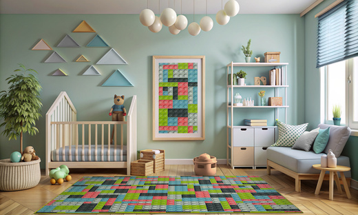 Dywan Klocki pastele