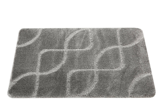 Dywanik Łazienkowy Antypoślizgowy Ivona Szary Linie