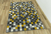 Dywan Luna 503629/89915 mustard kwadraciki