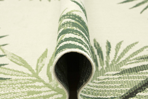 Dywan Sznurkowy Syrena 19435/62 Liście Palmy Butelkowa Zieleń