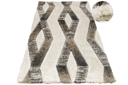 Dywan Shaggy California Y529G beige/vizion Brąz Krem