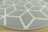 Okrągły Dywan Luna 503746/89944 cubes jasny szary
