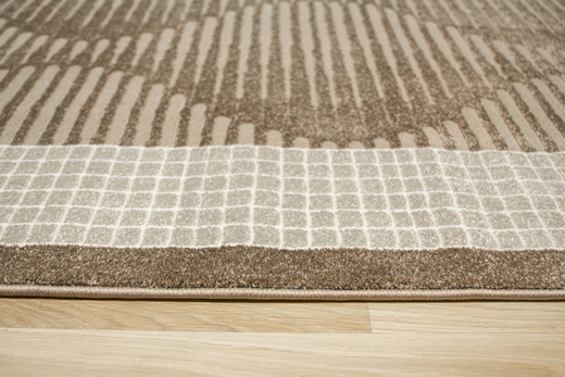 Dywan Teno QP030 Brown Brąz Beż Geometryczny