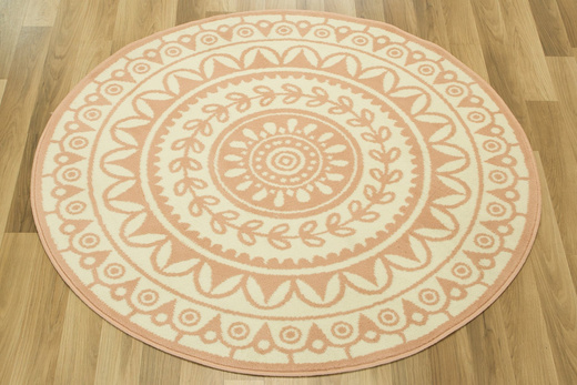 Okrągły Dywan LUNA 503786/95855 flamingo