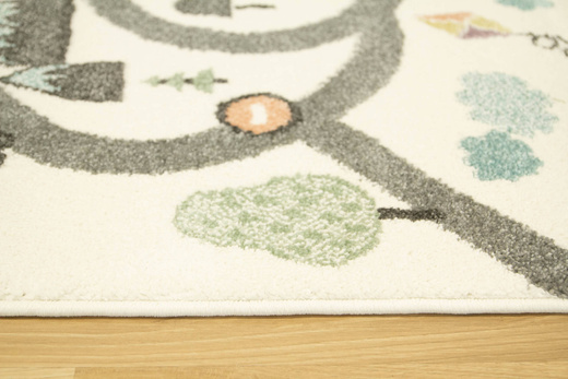 Dywan Dziecięcy Lima 9376A cream/l.grey Uliczki Krem Pastele