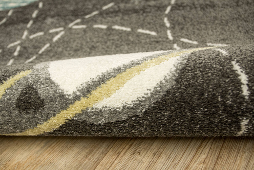 Dywan Lima G759A d.grey/cream Pastelowy Grafit Turkus Planety