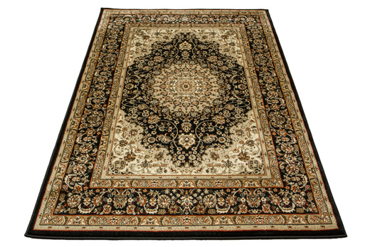 Dywan Super Rose 1874A black/black Czarny Brąz Beż