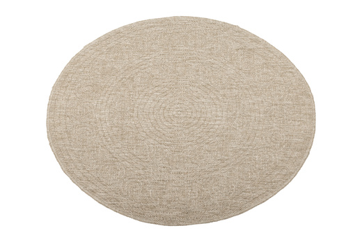 Okrągły Dywan Sznurkowy 08868A Jute Indiana Laomi Beż Rozeta Outdoor