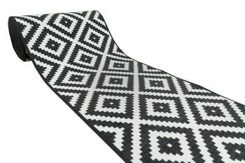 Antypoślizgowy chodnik romby czarny 91 szerokość 80 cm