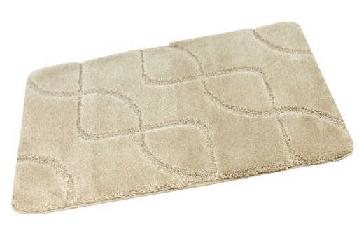 Dywanik Łazienkowy Antypoślizgowy Ivona Light Beige Jasny Beż Linie