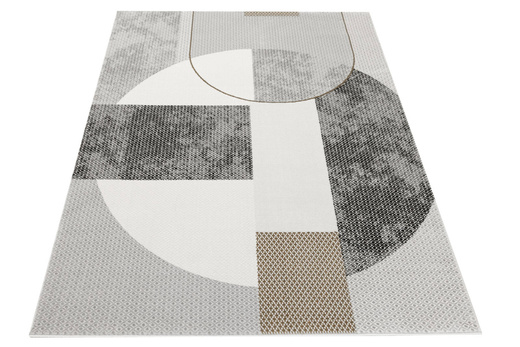 Dywan Verano H550A cream/antrasit Krem Szary Złoty Geometria