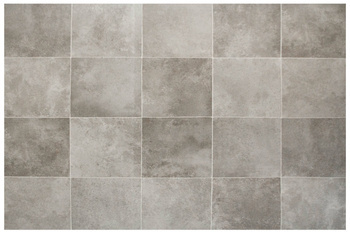 Wykładzina PCV Atlantic Zala 997M Szare Kwadratowe Płytki szerokość 3 m