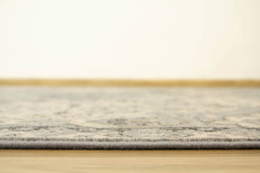 Wełniany Dywilan Moon Torino Silver Romby Ornament Szary Niebieski