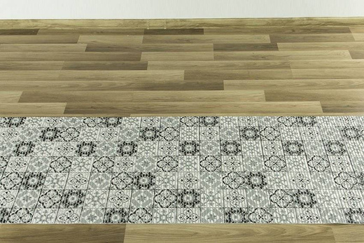 Mata Łazienkowa Softy-tex 826 patchwork szary szerokość 65 cm