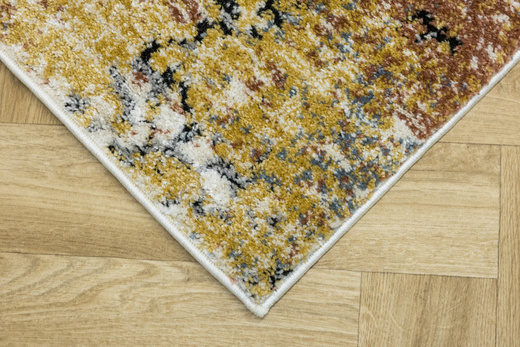 Dywan Bosa 8621A cream/somon Kremowy Miedziany Niebieski Abstrakcja