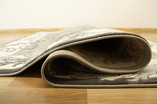 Dywan Galya K4084G grey/grey Szary Krem Srebrny Liście