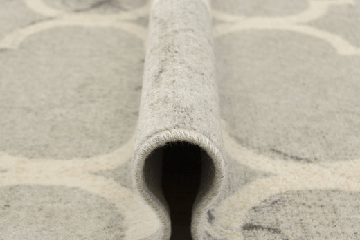 Dywan Wełniany Isfahan-M Eveil Popielaty koniczyna marmur beton