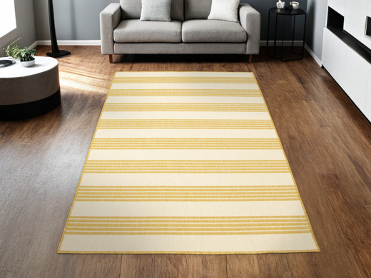 Dywan Dwustronny Sznurkowy Brussels 205617/10710 ochre musztardowy Outdoor