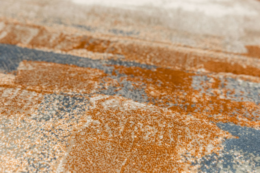 Dywan Argent 16434 O10 Orange Niebieski Pomarańczowy Tynk