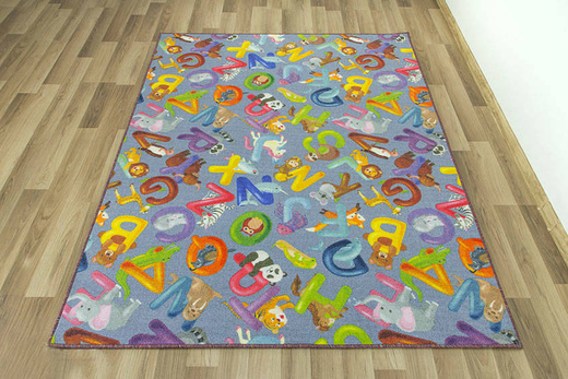 Dywan Alfabet 19 grey Zoo Literki