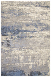 Wełniany Dywan Isfahan Abrio Beige Niebieski Beżowy Abstrakcja