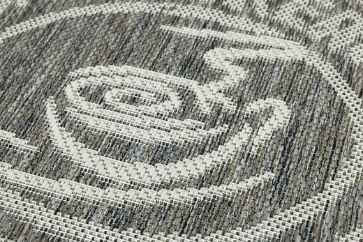 Antypoślizgowy Dywan FLEX 1907/P91 Brąz Szary Coffee