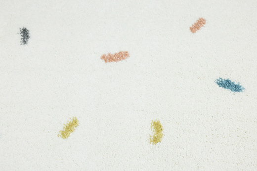 Okrągły Dywan Lima M039A cream/blue Krem Kreski