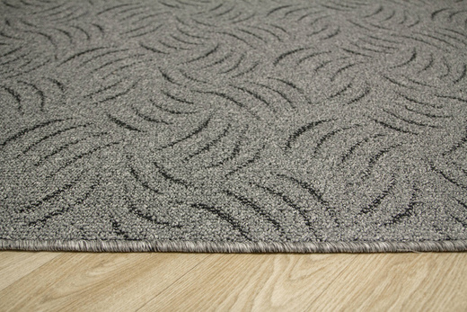Dywan Presto Presto 74 Melanż Srebrzysty Szary Czarny