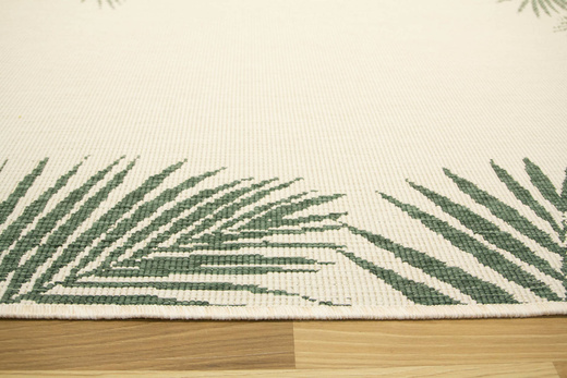 Dywan Dwustronny Sznurkowy Brussels 205183/10520 green liście palmy Outdoor