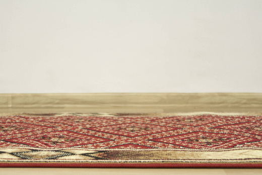 Chodnik Gold 371/22 bordowy szerokość 90 cm