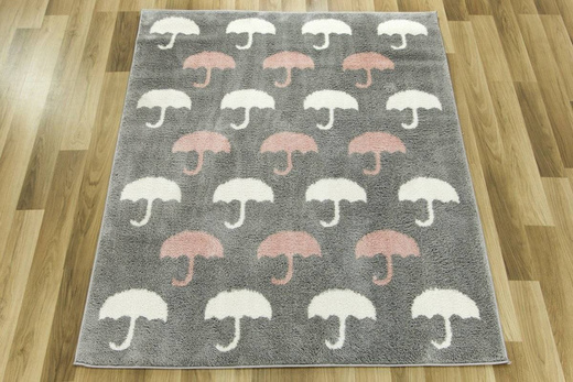 Dywan Shaggy Slim 9998 grey/multi parasolki