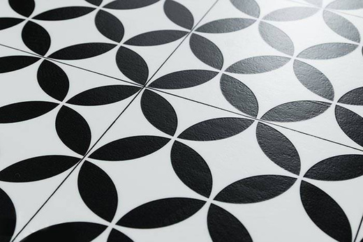 Wykładzina PCV Bubblegum Magali 096 czarna szerokość 2 m