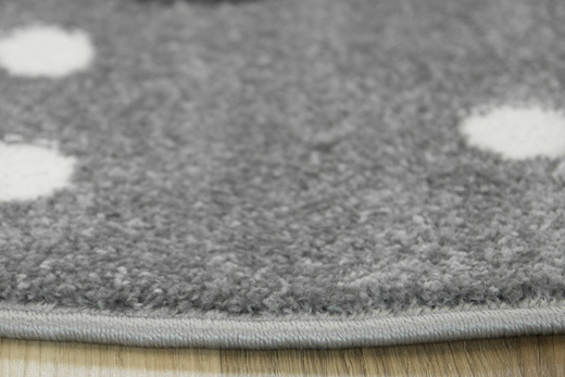 Okrągły Dywan Lima 1312B l.grey/cream Różowy Szary Lisek