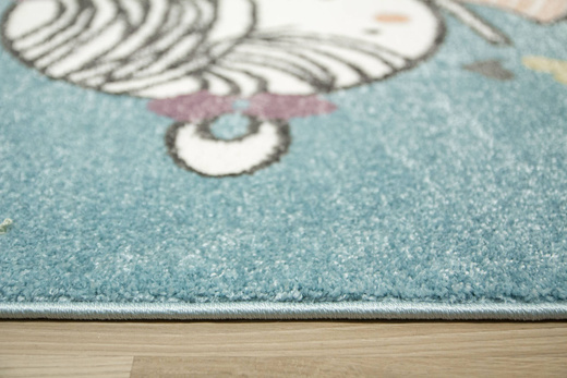 Dywan Dziecięcy Lima 9393B blue/rose Baletnica Dziewczynka Róż Niebieski