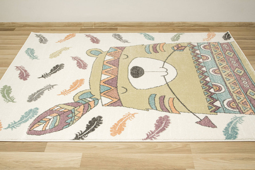 Dywan Dziecięcy Lima G760A cream/yellow Misio Indianin