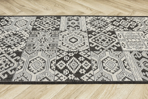 Antypoślizgowy Dywan FLEX 19636/91 Brąz Beż Patchwork