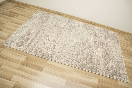 Wełniany Dywan Isfahan-M Korist Popielaty Ornament Vintage