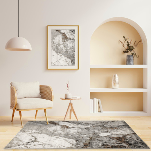 Dywan Ponte N844A l.grey/d.grey Szary Brąz Marmur