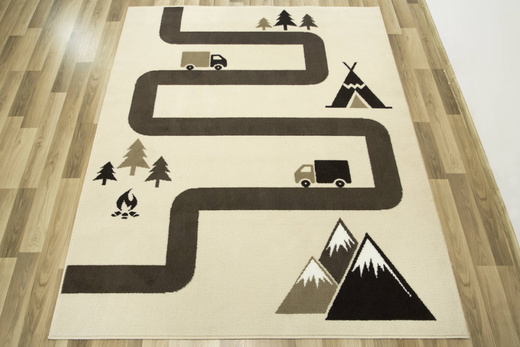 Dywan Kids 534456/97955 ivory Uliczki Góry Beż Brąz