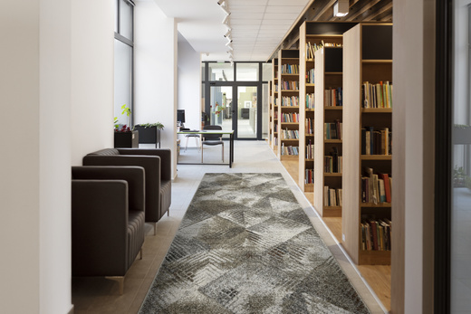 Chodnik Ponte N858A Beige Szary Brąz Romby szerokość 100 cm