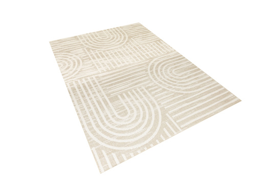 Dywan Sznurkowy Haga 03606E cream/vizon Beż Krem Geometria Outdoor
