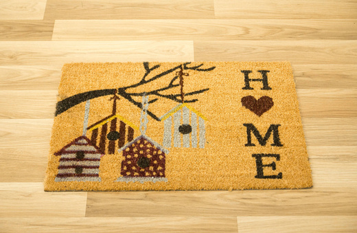 Antypoślizgowa Wycieraczka Kokosowa Kolor Home Budki Jasne