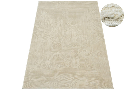 Dywan Misha J111A beige/beige Beżowy Linie Fale
