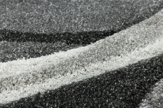Dywan Kandy N402A m.grey/antraci Fale Abstrakcja Szary Grafit Fryz
