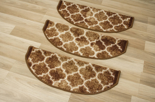 Nakładki Półokrągłe Clover 04 Brąz Beż Koniczyna Marokańska