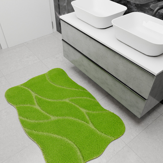 Dywanik Łazienkowy Antypoślizgowy Honey Light Green Jasny Zielony