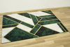 Dywan Diamond K4423Y green Butelkowa Zieleń Marmur Geometryczny Kreski